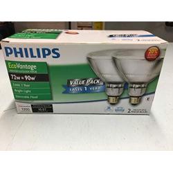 Philips 429373 EcoVantage 90W Halogen PAR38 Indoor/Outdoor Dimmable Flood Light Bulb