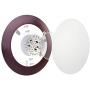 ECOELER 4Pack 5/6 inch Dimmable LED Disk Light Flush Mount Ceiling Fixture for Home Improved, 15W 4000K Cool White Surface Mount or Recessed Light, Bronze Color Aluminum Baffle Trim