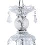 Ridgeyard Clear K9 Crystal 10 Lights Modern Luxurious Chandelier Candle Pendant Lamp Ceiling Living Room Lighting for Dining Living Room Bedroom Hallway Entry 25.6 x 35.4 Inch Gift Idea (Transparent)