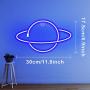 Ifreelife Planet Neon Signs LED Night Light Blue Neon Lights USB Charging/Battery Operated Neon Wall Lights for Home Room Bedroom Party Wedding Birthday Decor Ifreelife Planet Neon Signs LED Night Light Blue Neon Lights USB Charging/Battery Operated Neon Wall Lights for Home Room Bedroom Party Wedding Birthday Decor