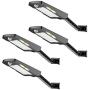 ENGREPO 4 Pack Solar Lights Outdoor, 48 LEDs Solar Powered Motion Sensor Light, Security Wireless Waterproof Solar Flood Light for Yard, Fence, Garden, Patio, Front Door, Shed, Deck, Path, Gutter