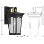 Progress Lighting P560182-031 Chatsworth Outdoor, Black