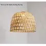 SkyTalent Woven Bamboo Pendant Light, Natural Simple Hand Weaved Pendant Light, Creative Farmhouse Hanging lamp Rattan Chandelier Pendant Ligh for Dining Room Bedroom