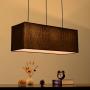 Chandelier Pendant Light Lamp Lighting Nordic Simple Cloth Chandelier, Rectangular Linen Light Shade Decorative Pendant Ceiling Lights, Restaurant Living Room Pendant Lights Chandeliers Chandelier Lig