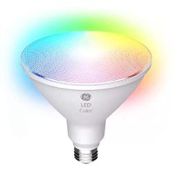 LED+ Color Changing Light Bulb with Remote Control, PAR38 LED Flood Light, 90-Watt Replacement, Full Color, Colored Light Bulb with 9 Color Options