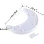 REVEW Marquee Night Light, Led Lamp Wall Decoration for Kids & Adults Room/Living Room/Bedroom Table - Battery Powered (Moon)