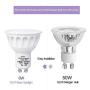 SZHZS GU10 LED Bulbs, 50W MR16 GU10 Halogen Bulbs Equivalent, 6W 500LM GU10 Base Dimmable Bulbs,40 ° Beam Angle GU10 Spot Light LED Bulb 3000K, Boron Lamp Led Spotlight 4 Packs (GU10 Warm White)