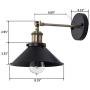 JIGUOOR Wall Sconces Lighting, Vintage Industrial Style Wall Light Indoor and Outdoor Light Fixture Wall Mount Lamp for Farmhouse, Bedroom, Vanity, Living Room, Kitchen, Porch (2 Pack)