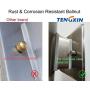 TengXin Outdoor Wall Sconce, Cylinder Wall Light with Stainless Steel 304 and Toughened Glass, Waterproof,E27,8.7'' Height,UL Listed. (Silver, 8.7'' Height)