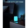 AUKEY Bedside Table Lamp, Night Light for Bedrooms with Rechargeable Internal Battery Dimmable 3000K-6500K Warm White Light & Color Changing RGB