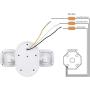 Wasserstein 2-in-1 Floodlight Compatible with Nest Cam IQ Outdoor - Ideal Solution to Mount, and Complement Your Nest Cam IQ Outdoor (White) (Nest Cam IQ Outdoor NOT Included)