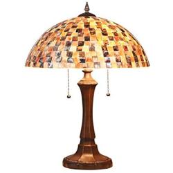 Table Lamp Tiffany, Artzone Handcrafted Tiffany Lamps for Bedrooms, Stained Glass Table Lamps, Tiffany Desk Lamp, Tiffany Styled Table Lamps, Tiffany Table Lamps - Natural Shell