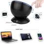Ocean Wave Projector and Sound Machine - Night Light Projector with Color Changing Wave Light Effects – Music Lamp for Kids Adults Bedroom – Black
