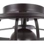 Ganeed Semi Flush Mount Ceiling Light,Industrial Metal Cage Ceiling Light Fixture 4 Lights,Vintage Rustic Pendant Lighting Lamp for Kitchen Dining Room Stairway Garage