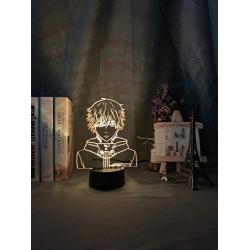 xdai 3D lamp Night Light for Kids Tokyo Ghoul Ken Kaneki Face for Reading Anime Gift for Birthday Table USB led Lights for Bedroom