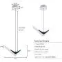 Modern Island Pendant Lighting, 8W LED Acrylic Mini Hanging Light White for Kitchen Island Dining Room Bathroom, Cold White 6000K by Bewamf (White)
