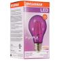 SYLVANIA LED Purple Glass Filament A19 Light Bulb, Dimmable, Efficient 4.5W, E26 Medium Base, 1 pack