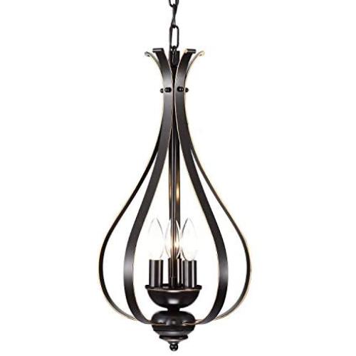 Bronze Chandelier Lighting Modern Farmhouse Chandeliers Rustic Chandelier 3 Light Hanging Light Fixture