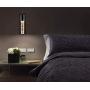 XiNBEi Lighting Pendant Lighting 1 Light Mini Pendant Lights with Glass and Bubble Crystal, Modern Chrome Hanging Pendant Light with LED Bulb for Kitchen & Dining Room XB-P1110-CH