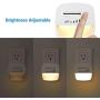DEWENWILS Dimmable LED Night Light with Light Sensor, Plug in Nightlights for Bedroom, Hallway, Living Room,Warm White, 4 Pack, ETL Listed
