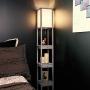 Brightech Maxwell Drawer Edition - Shelf & LED Floor Lamp Combination - Narrow Nightstand with Light Attached - Tower End or Side Table for Office & Bedroom - Rustic Wood Brightech Maxwell Drawer Edition - Shelf & LED Floor Lamp Combination - Narrow Nightstand with Light Attached - Tower End or Side Table for Office & Bedroom - Rustic Wood