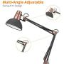 LEPOWER Metal Floor Lamp, Adjustable Architect Swing Arm Standing Lamp with Heavy Duty Base, Eye-Caring Reading/Drawing Lamp with On/Off Switch for Living Room, Bedroom, Study Room, Office(Sand Black) LEPOWER Metal Floor Lamp, Adjustable Architect Swing Arm Standing Lamp with Heavy Duty Base, Eye-Caring Reading/Drawing Lamp with On/Off Switch for Living Room, Bedroom, Study Room, Office(Sand Black)