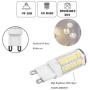 G9 LED Dimmable Light, Daylight 4 Watts Replacement for 40 Watts Halogen G9 Bulb, Daylight 6000K, 360 Degree LED G9 Corn Crystal Light for Livingroom Bedroom Lighting(pack of 5)