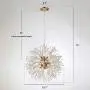 Dandelion Firework Crystal Sputnik Chandelier 9 Light, Palacelantern Pendant Ceiling Light Fixture for Bedroom Dining Room and Living Room Dandelion Firework Crystal Sputnik Chandelier 9 Light, Palacelantern Pendant Ceiling Light Fixture for Bedroom Dining Room and Living Room