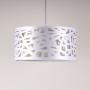 Lightinthebox Modern Pendant Lights Drum Hanging Lighting Contemporary for Dining Room Kitchen Living Room Metal (White)