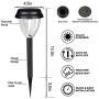 Solar Pathway Lights Outdoor, Waterproof Solar Powered Stake Lights Landscape Lighting for Garden Yard Path Walkway Lawn Sidewalk Driveway, Bright White, 6 Pack