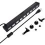 9 LED Black Light, Gohyo 27W LED UV Bar Glow in The Dark Party Supplies for Christmas Blacklight Party Birthday Wedding Stage Lighting, Material Metal Iron 9 LED Black Light, Gohyo 27W LED UV Bar Glow in The Dark Party Supplies for Christmas Blacklight Party Birthday Wedding Stage Lighting, Material Metal Iron