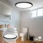 LED Flush Mount Ceiling Light Fixture, 5000K Daylight White 24W(240W Equivalent) 12 Inch Flat Modern Ceiling Lighting, 3200LM Ceiling Lamp for Bathroom Porch, Kitchen, Bedroom, Living Room, Hallway