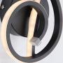 Temgin LED Wall Sconces Lighting 20W Acrylic Wall Lights Multicolor Wall Lamp Fixture Indoor Modern for Bedroom Hallway Living Room Black