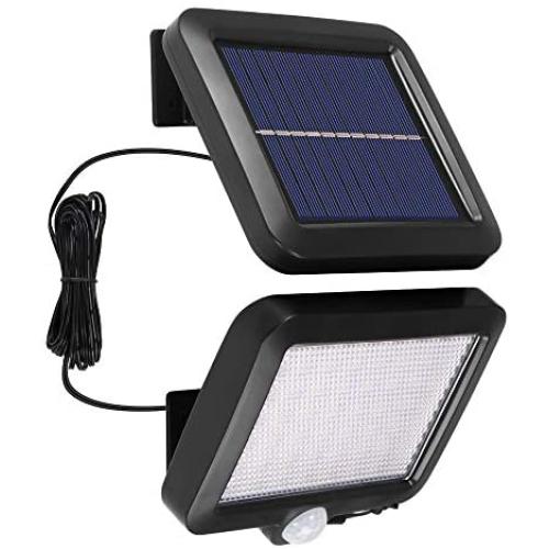 AOZBZ Solar Power Wall Light, Outdoor Motion Sensor Light 56 LEDs Securtiy Night Light Separable Solar Panel Light for Patio Yard Deck Garage Driveway Porch Fence