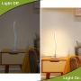 DLLT Spiral LED Table Lamp-Modern Bedside Desk Lamps, Contemporary Nightstand Light, 6W Decorative Night Table Lights for Bedroom, Living Room, Office, Home Decor, 3000K Warm White, Nickel, Plug in
