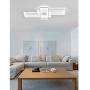 LED Ceiling Light Dimmable Living Room Kitchen Island Table Light Fixture With Remote Control, Modern Dining Room Flush Mount Acrylic Chic Design Ceiling Chandeliers Lighting for Bedroom Bathroom Lamp