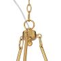 Manhattan Burnished Brass Large Wagon Wheel Chandelier 37 1/2'' Wide Modern Glass Spike Black Shades 6-Light Fixture for Dining Room House Foyer Kitchen Island Entryway Bedroom - Possini Euro Design