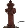 Farmhouse Table Lamp with Burlap Shade Rustic Hydrant Beside Table Lamp for Living Room - Perfect for Boys Bedroom,21.65'' High