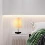 Touch Control Table Lamp,Dimmable Bedside Table Lamp , with AC Outlet & 2 Charging USB Ports Fabric Shade Modern Lamp for Bedroom Office Living Room,Included Dimmable LED Bulb