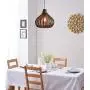 KWOKING Lighting Modern Weave Wicker Hanging Lamp 1 Light Indoor Lighting Fixture Gourd Rattan Pendant Chandelier Natural Woven Light Fixture for Hallway Dining Room - 23.5''
