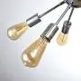 mirrea Sputnik Chandelier Vintage Edison Light Fixture Industrial Starburst Lighting with 12 Lights Chrome Finished Metal