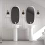 Lucidce Sconces Wall Lighting Industrial Vintage Bathroom Lighting Fixtures Over Mirror 1 Light Matt Black and Brushed Brass Rustic Single Wall Lamp for Dining Room Bedroom