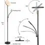 Befano Bright LED Floor Lamps for Bedrooms, Living Room with Touch Switch Intelligent Remote Control Set and 2 LED Lights, Flexibly Lamp Pole and Dimmable Tall Floor Lamp