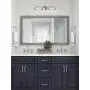 XiNBEi Lighting Vanity Light, 4 Light Industrial Wall Light with Glass, Wall Mounted Light Brushed Nickel Finish for Bathroom Kitchen Living Room XB-W1256-4-BN XiNBEi Lighting Vanity Light, 4 Light Industrial Wall Light with Glass, Wall Mounted Light Brushed Nickel Finish for Bathroom Kitchen Living Room XB-W1256-4-BN