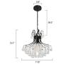 Modern Crystal Chandelier Luxurious Mini Ceiling Light Fixture for Bathroom Bedroom Living Room Dining Room Kitchen Hallway
