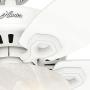 Hunter Builder Indoor Ceiling Fan with LED Light and Pull Chain Control, 42'', White / Light O