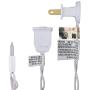 612 Vermont 100 Clear Christmas Lights on White Wire, UL Approved for Indoor/Outdoor Use, 18 Foot of Lighted Length, 20 Foot of Total Length (Pack of 2)