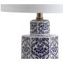 JONATHAN Y JYL3050A Diana 23.5'' Ginger Jar Ceramic/Metal LED Lamp Classic,Traditional for Bedroom, Living Room, Office, College Dorm, Coffee Table, Bookcase, Blue/White