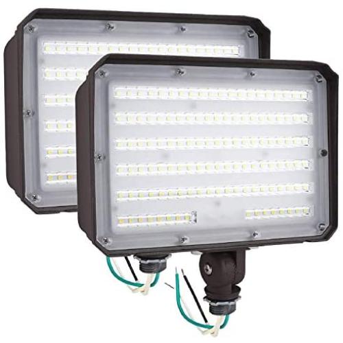 2Pack Dusk to Dawn Outdoor 100W LED Flood Light with Knuckle, 14000LM 1000W Equivalent, 100-277V 5000K Daylight, ETL Commercial Waterproof LED Flood Light Fixture, Security Lighting for Parking Lot 2Pack Dusk to Dawn Outdoor 100W LED Flood Light with Knuckle, 14000LM 1000W Equivalent, 100-277V 5000K Daylight, ETL Commercial Waterproof LED Flood Light Fixture, Security Lighting for Parking Lot