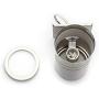 TengXin Outdoor Wall Sconce, Cylinder Wall Light with Stainless Steel 304 and Toughened Glass, Waterproof,E27,8.7'' Height,UL Listed. (Silver, 8.7'' Height)